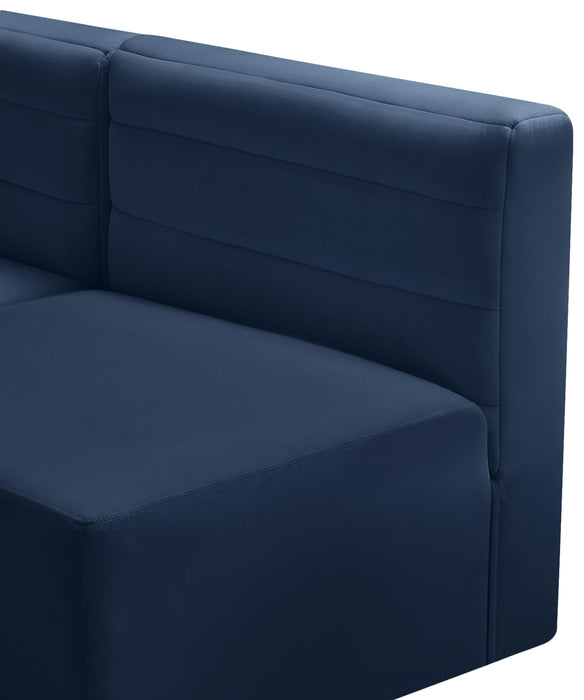 Quincy Navy Velvet Modular Sectional