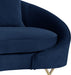 Serpentine Navy Velvet Sofa - Home And Beyond