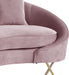 Serpentine Pink Velvet Sofa - Home And Beyond