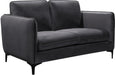 Poppy Grey Velvet Loveseat image