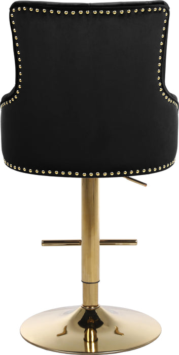 Claude Black Velvet Adjustable Stool