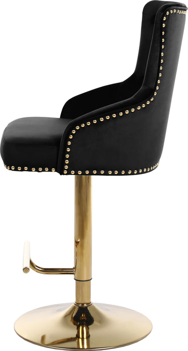 Claude Black Velvet Adjustable Stool