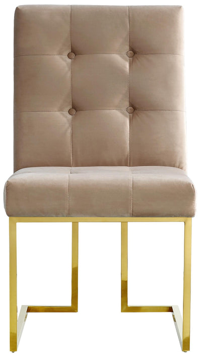 Pierre Beige Velvet Dining Chair