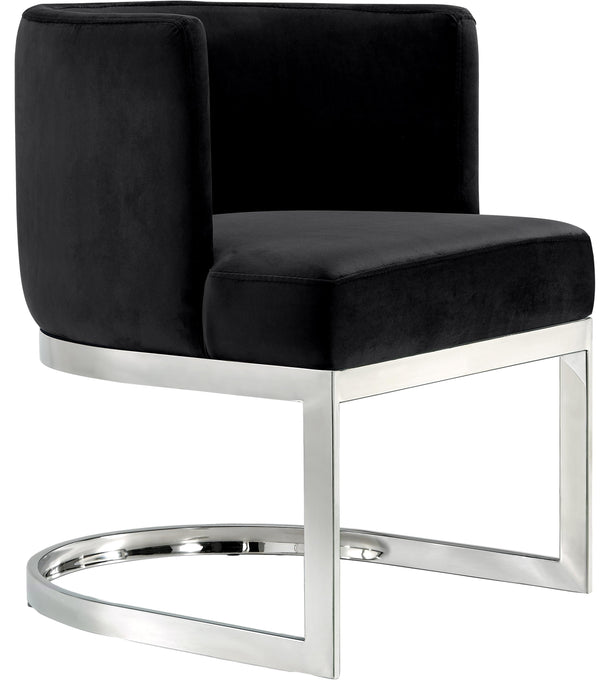 Gianna Black Velvet Dining Chair