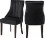 Oxford Black Velvet Dining Chair image