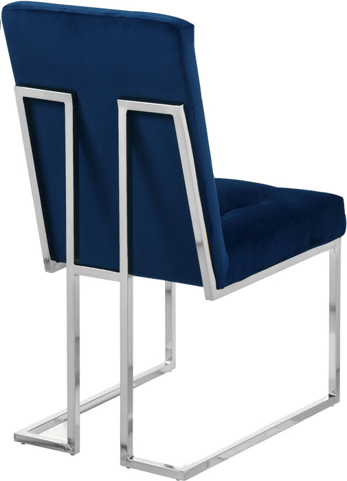 Alexis Navy Velvet Dining Chair