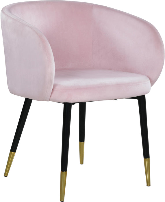 Louise Pink Velvet Dining Chair