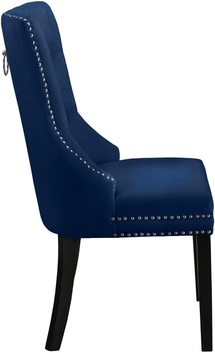 Nikki Navy Velvet Dining Chair