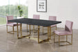 Elle Gold Dining Table - Home And Beyond