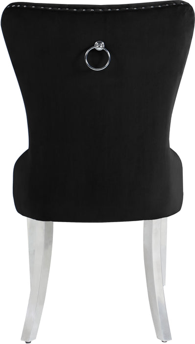 Carmen Black Velvet Dining Chair