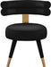 Fitzroy Black Velvet Dining Chair - Home And Beyond