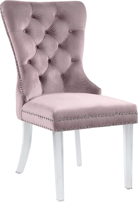 Miley Pink Velvet Dining Chair