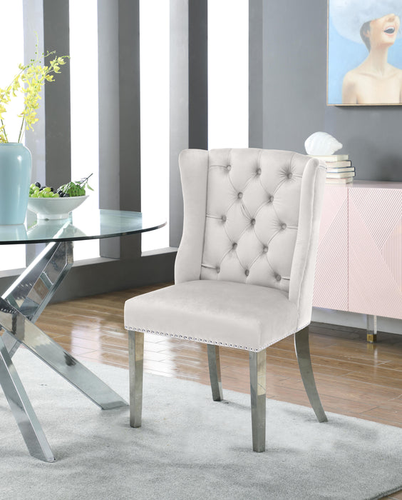 Suri Cream Velvet Dining Chair