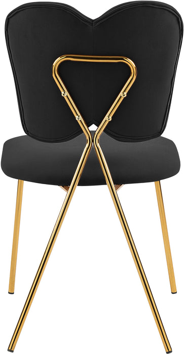 Angel Black Velvet Dining Chair - Home And Beyond