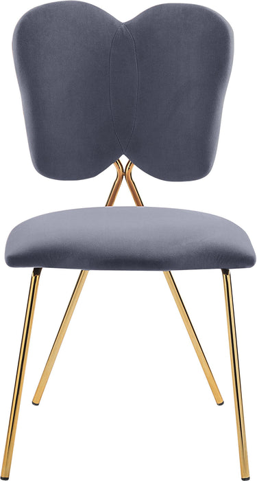 Angel Grey Velvet Dining Chair - Home And Beyond