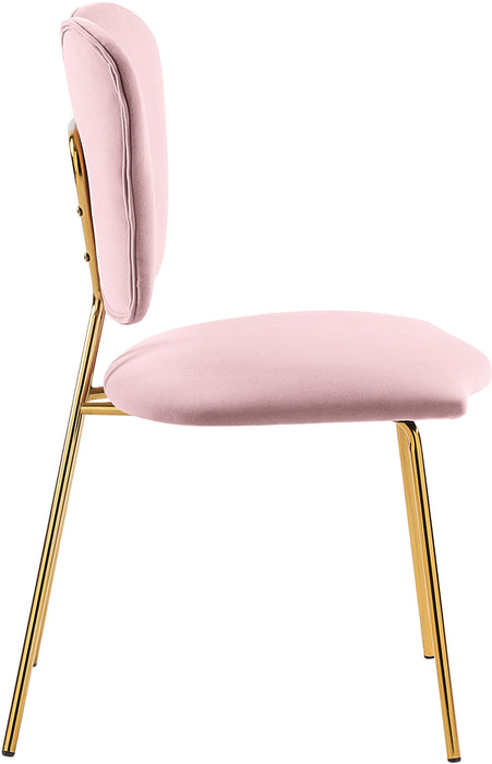 Angel Pink Velvet Dining Chair