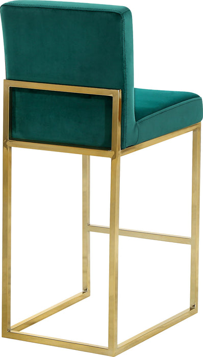 Giselle Green Velvet Stool