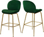 Paris Green Velvet Stool image