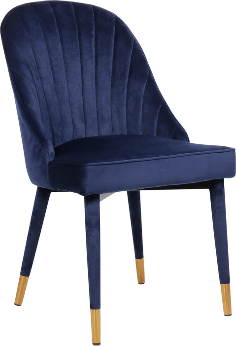 Belle Navy Velvet Dining Chair