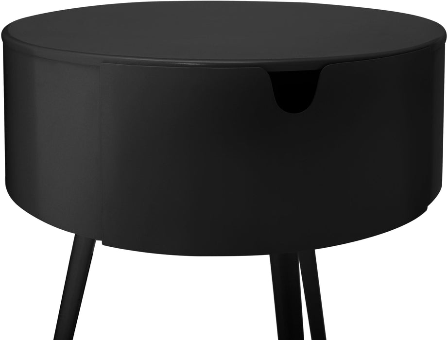 Bali Black Night Stand - Home And Beyond