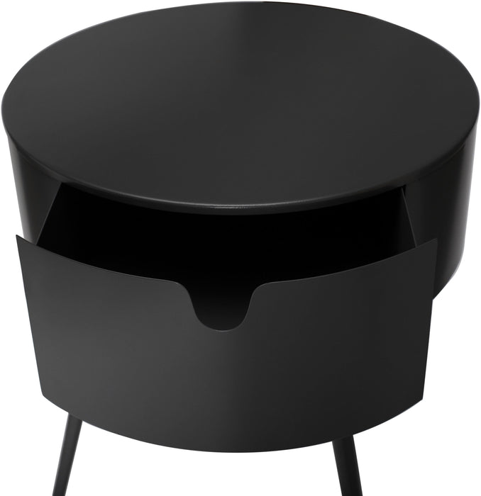 Bali Black Night Stand - Home And Beyond