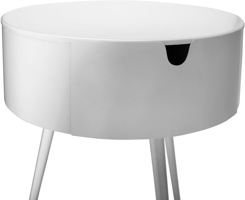 Bali White Night Stand - Home And Beyond