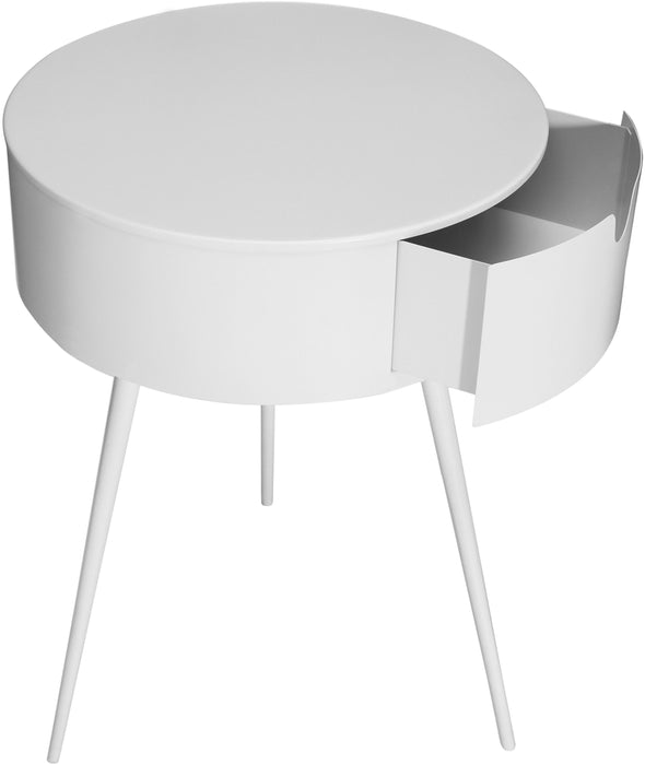 Bali White Night Stand - Home And Beyond