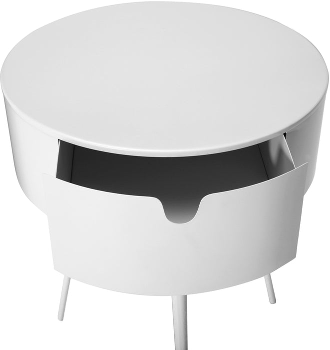 Bali White Night Stand - Home And Beyond