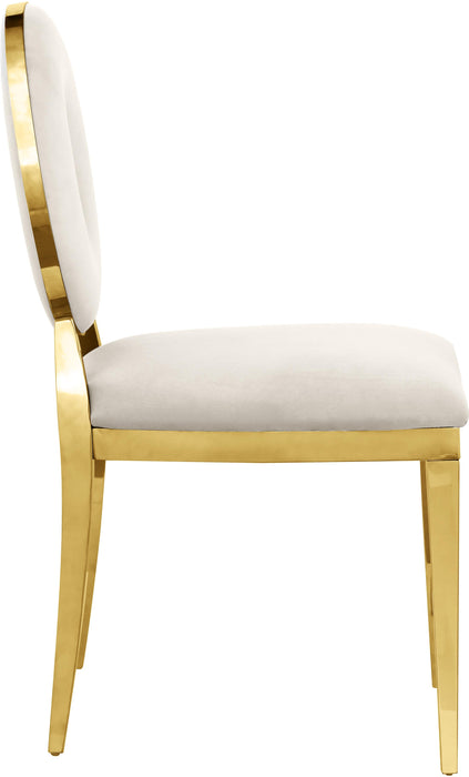 Carousel Cream Velvet Dining Chair - Home And Beyond