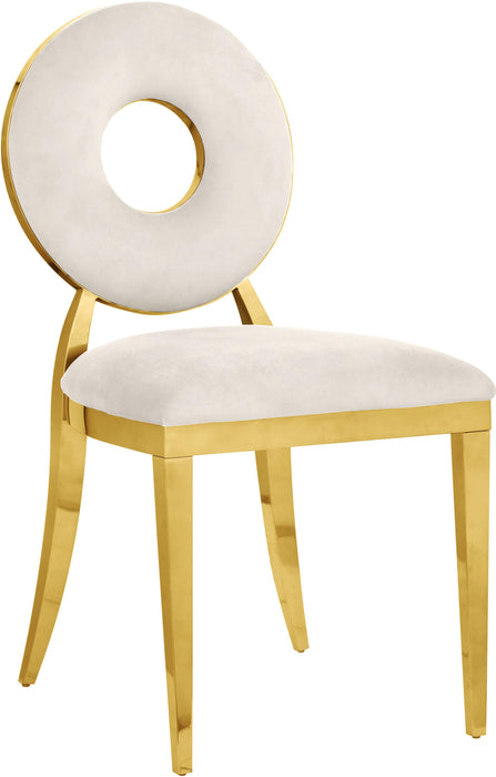 Carousel Cream Velvet Dining Chair - Home And Beyond