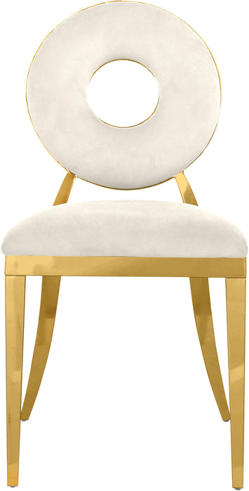 Carousel Cream Velvet Dining Chair - Home And Beyond