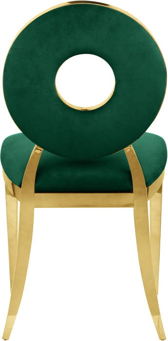 Carousel Green Velvet Dining Chair - Home And Beyond