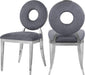 Carousel Grey Velvet Dining Chair - Home And Beyond