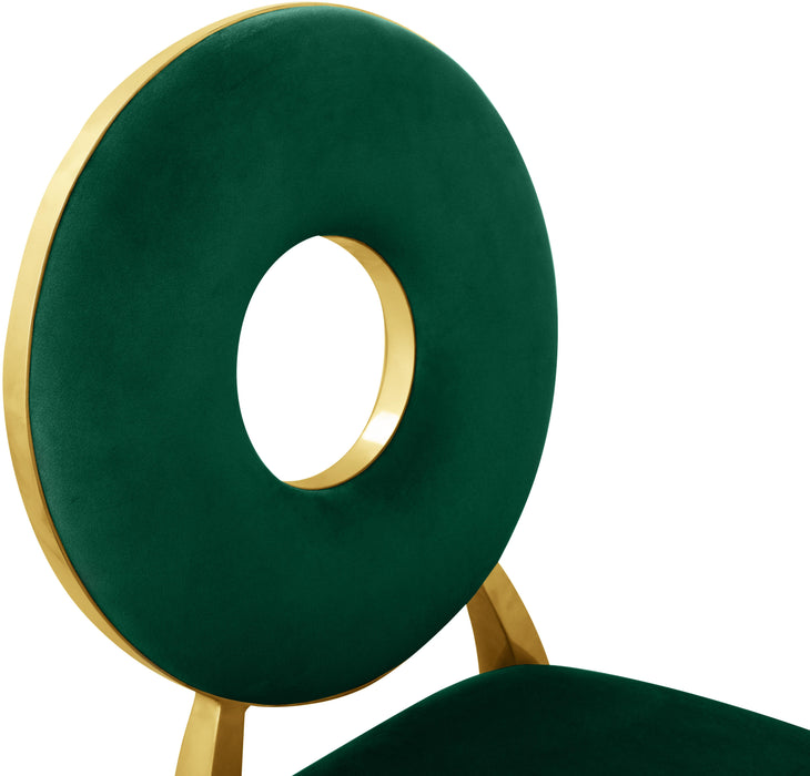 Carousel Green Velvet Dining Chair - Home And Beyond