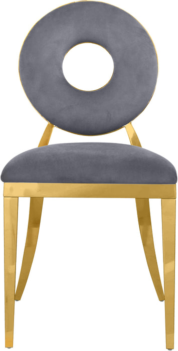 Carousel Grey Velvet Dining Chair - Home And Beyond