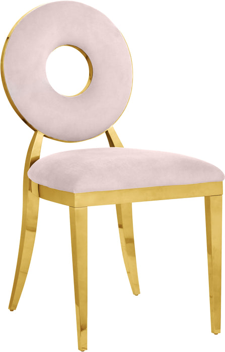 Carousel Pink Velvet Dining Chair - Home And Beyond