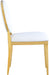 Carousel White Faux Leather Dining Chair - Home And Beyond