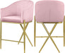 Xavier Pink Velvet Counter Stool image