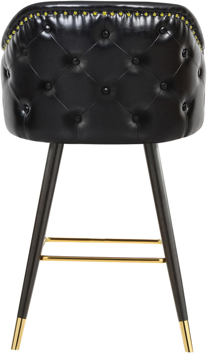 Barbosa Black Faux Leather Counter/Bar Stool - Home And Beyond