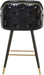 Barbosa Black Faux Leather Counter/Bar Stool - Home And Beyond