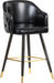 Barbosa Black Faux Leather Counter/Bar Stool - Home And Beyond