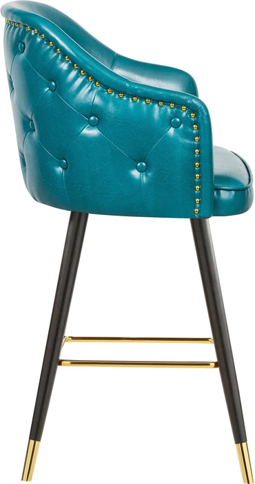 Barbosa Blue Faux Leather Counter/Bar Stool - Home And Beyond