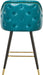 Barbosa Blue Faux Leather Counter/Bar Stool - Home And Beyond