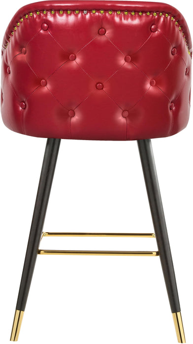 Barbosa Red Faux Leather Counter/Bar Stool - Home And Beyond