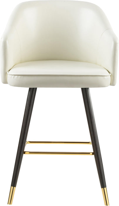 Barbosa White Faux Leather Counter/Bar Stool - Home And Beyond