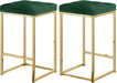 Nicola Green Velvet Stool image