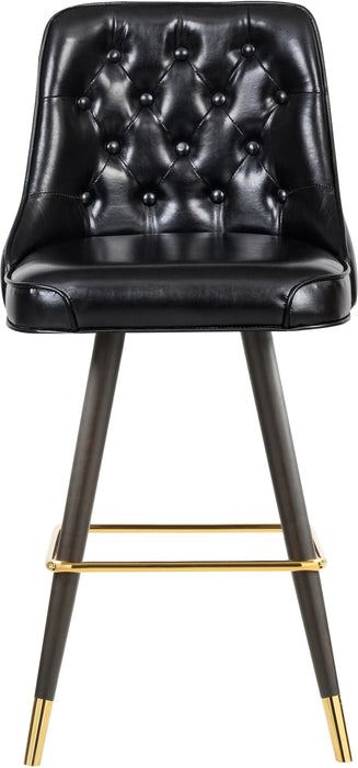 Portnoy Black Faux Leather Counter/Bar Stool