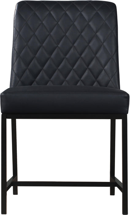 Bryce Black Faux Leather Dining Chair - Home And Beyond