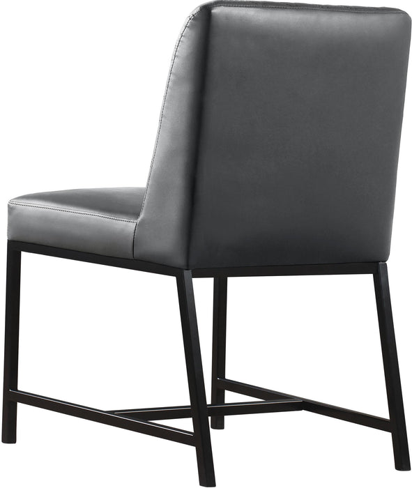 Bryce Grey Faux Leather Dining Chair - Home And Beyond