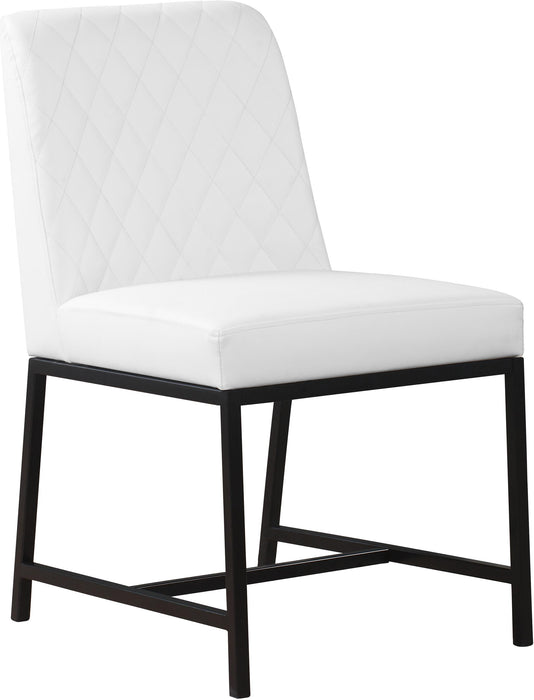 Bryce White Faux Leather Dining Chair - Home And Beyond